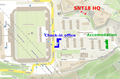 Strahov dormitory plan for SNT18